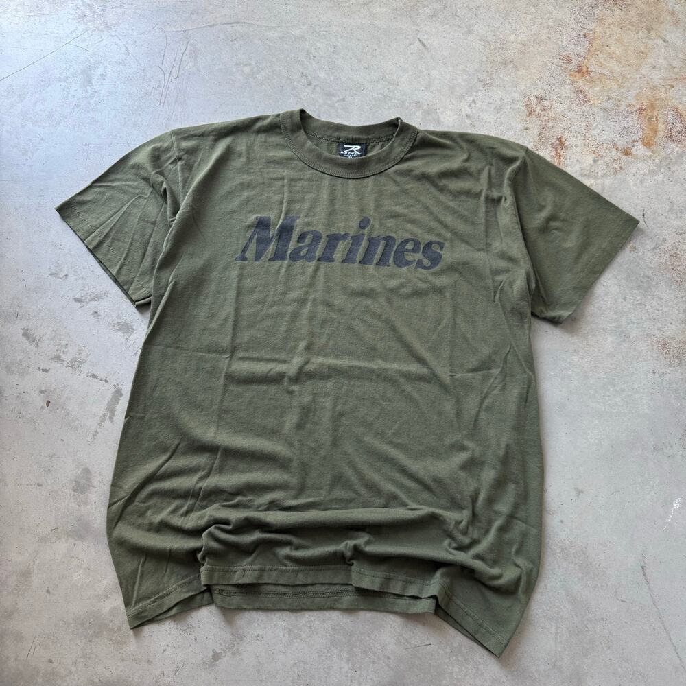 Vintage 80’s Rothco Marines USMC Military Classic Retro Graphic T-shirt Size XL